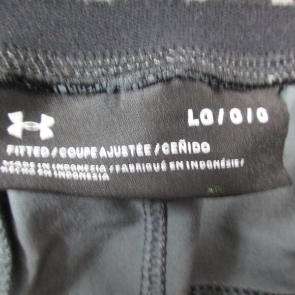 Under Armour Track Pants Mens Large Charcoal Gray Stretch Fitted Elastic Waist - Picture 4 of 8